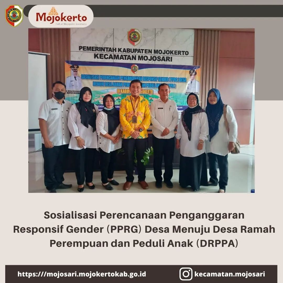 SOSIALISASI PERENCANAAN PENGANGGARAN RESPONSIF GENDER (PPRG) DESA MENUJU DESA RAMAH PEREMPUAN DAN PEDULI ANAK (DRPPA).