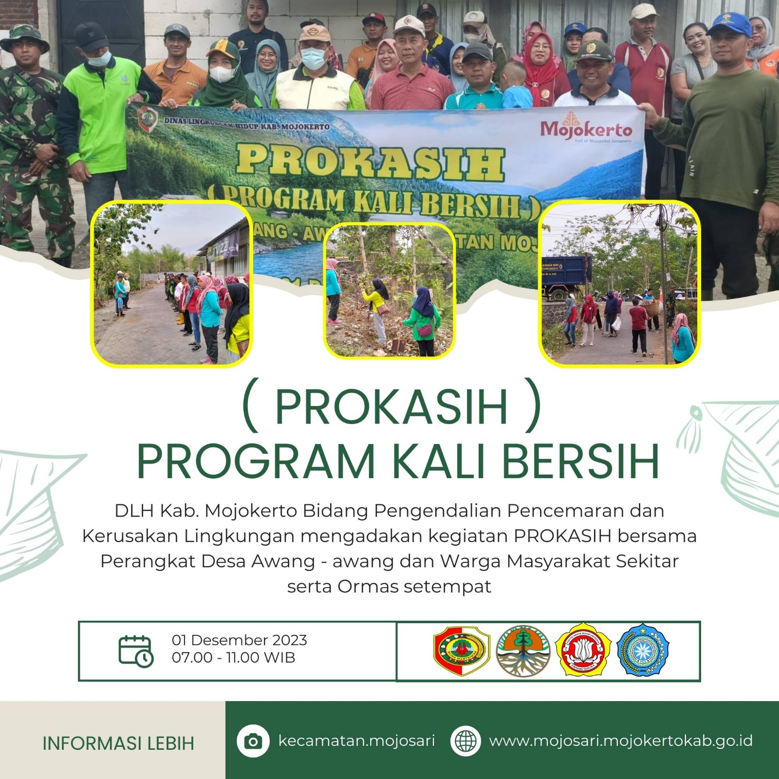 PROKSASIH PROGRAM KALI BERSIH DESA AWANG AWANG KECAMATAN MOJOSARI